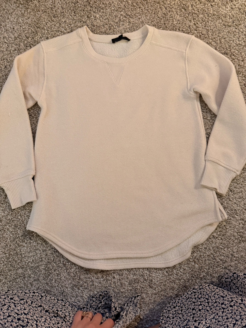 Women's Cream Sweater - Lightweight Knit
